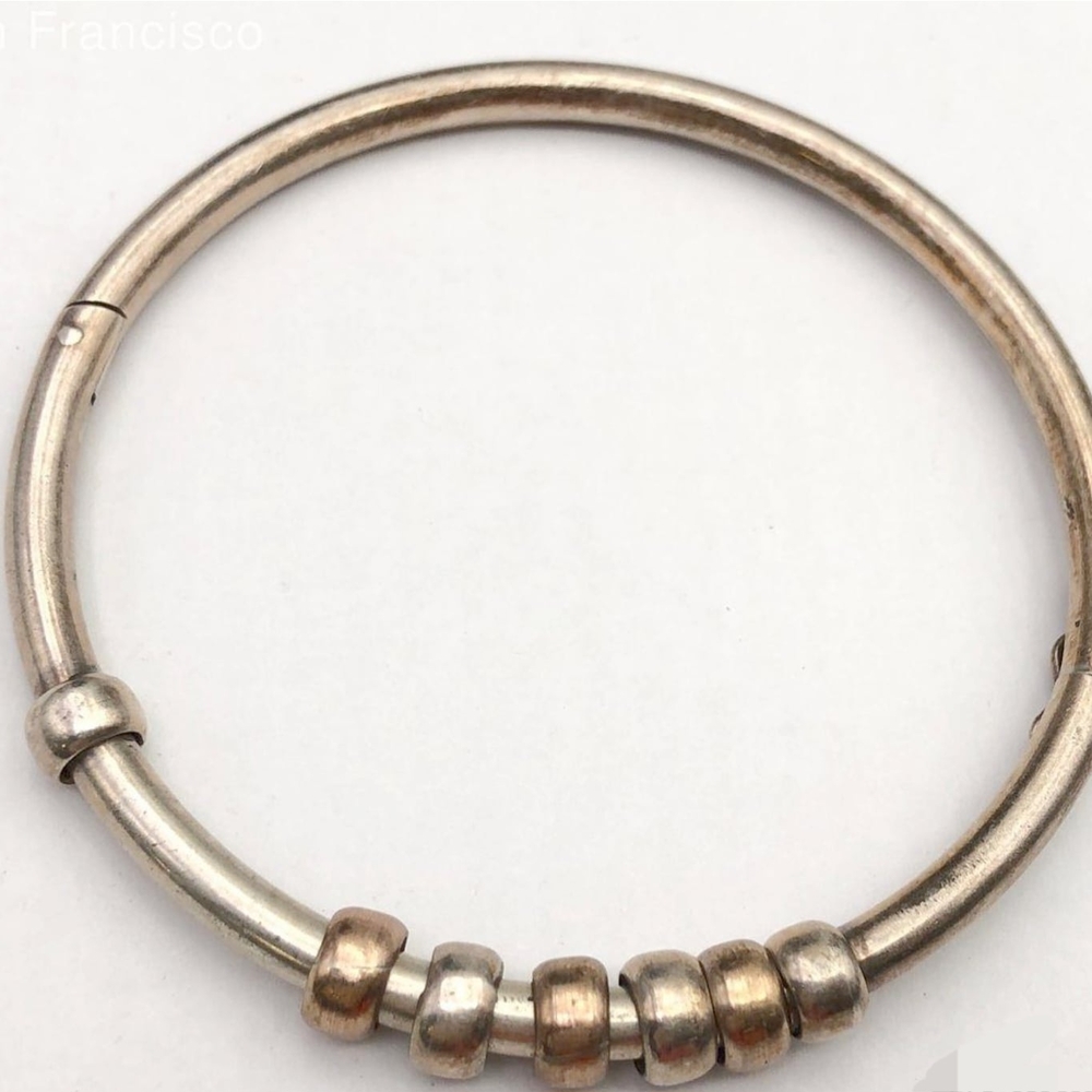 Elegant Silver Bangle Bracelet